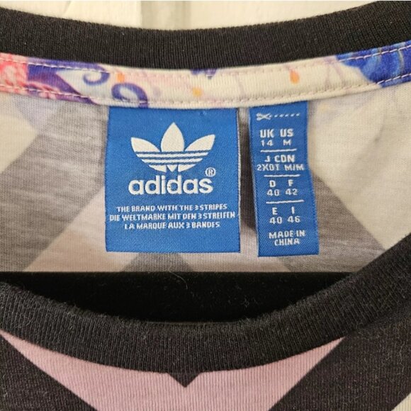 Adidas Originals Florera Optic Bloom Women's T-Shirt Farm Floral Size Medium - Picture 4 of 6